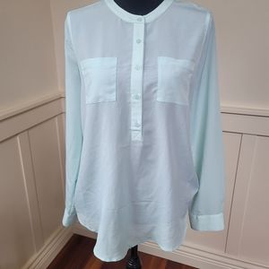 Old Nave Half button down blouse. Size Medium